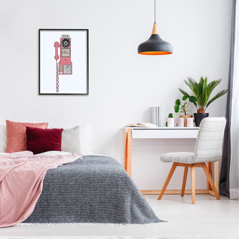 Impression sur toile, "Vintage" par téléphone payant, "Queen calling calligraphy" par Ashley Singleton