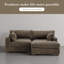 Canapé modulaire réversible en flanelle de fourrure de lapin 2 pièces rembourré avec coussins 2 pièces-1483908194-1483908198