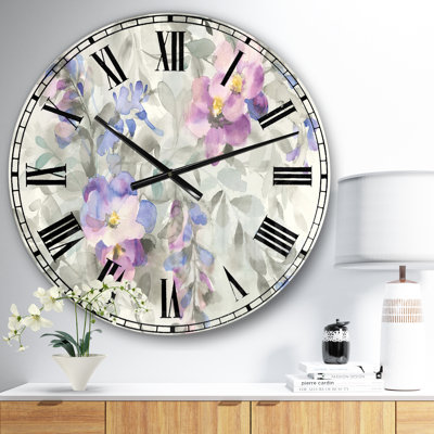 Garden Dreams Flower - Farmhouse Wall Clock