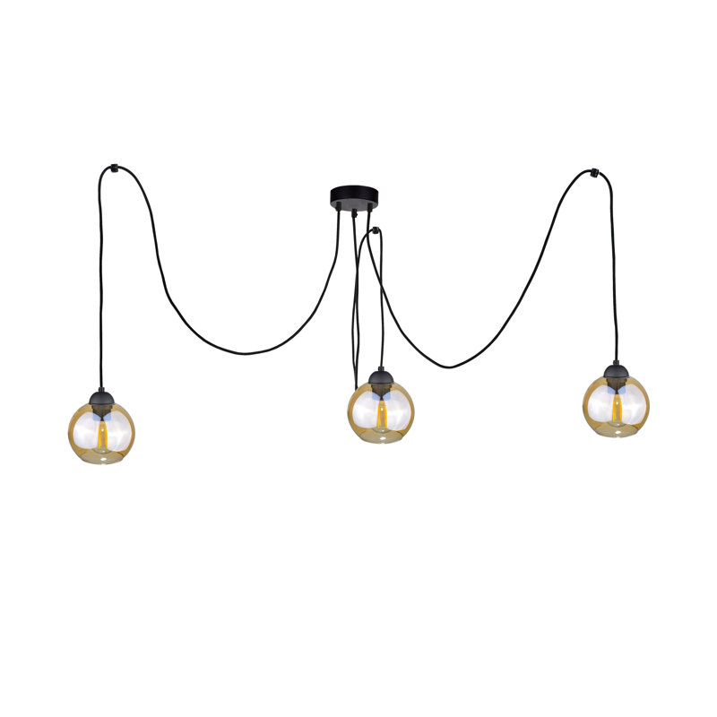 3 - Light Cluster Pendant, Black