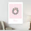 Peaceful Holiday Wreath Delicate Rustic Vintage Pine Winter Wall Art Print-198042381