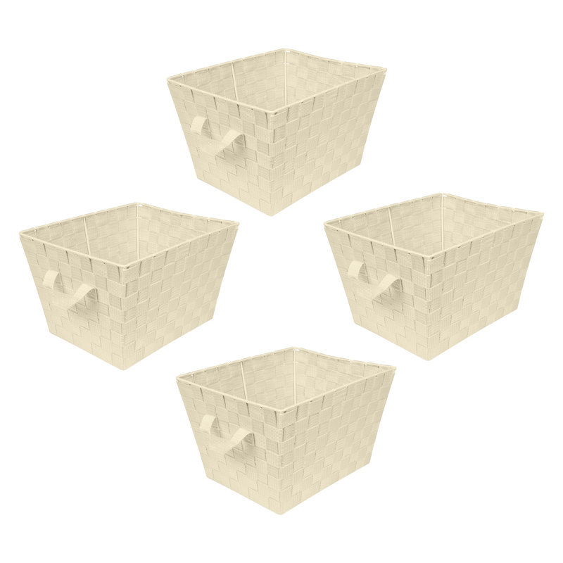 Panier de plastique, Petit, Ivoire, 4