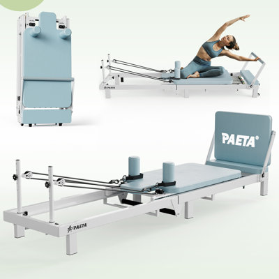 86″ Foldable Pilates Reformer With Jump Board – Dual Resistance Home Pilates Machine Up To 400LBS
