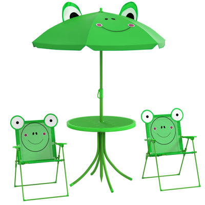 Ensemble de table et de chaises pliantes pour enfants pour le jardin, la cour