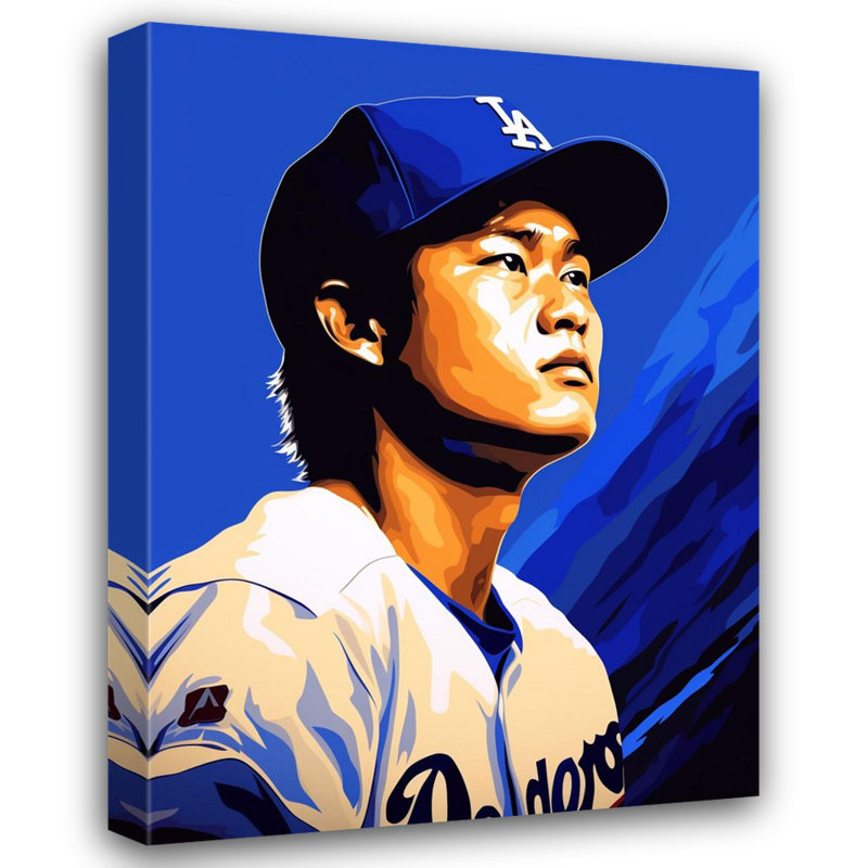 "Shohei Ohtani 3" sur toile, H 24 po x l 20 po
