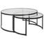 Corrine Glass Nesting Coffee Table