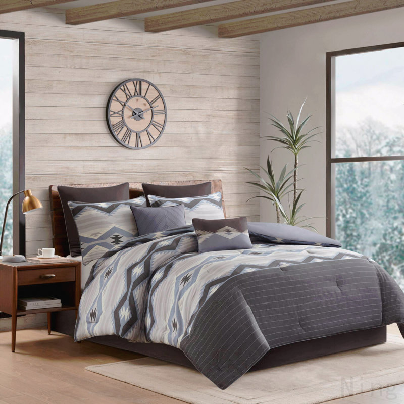 8-Piece Full Comforter Set,Blue, Full/Double Comforter + 8 Additional Pieces
