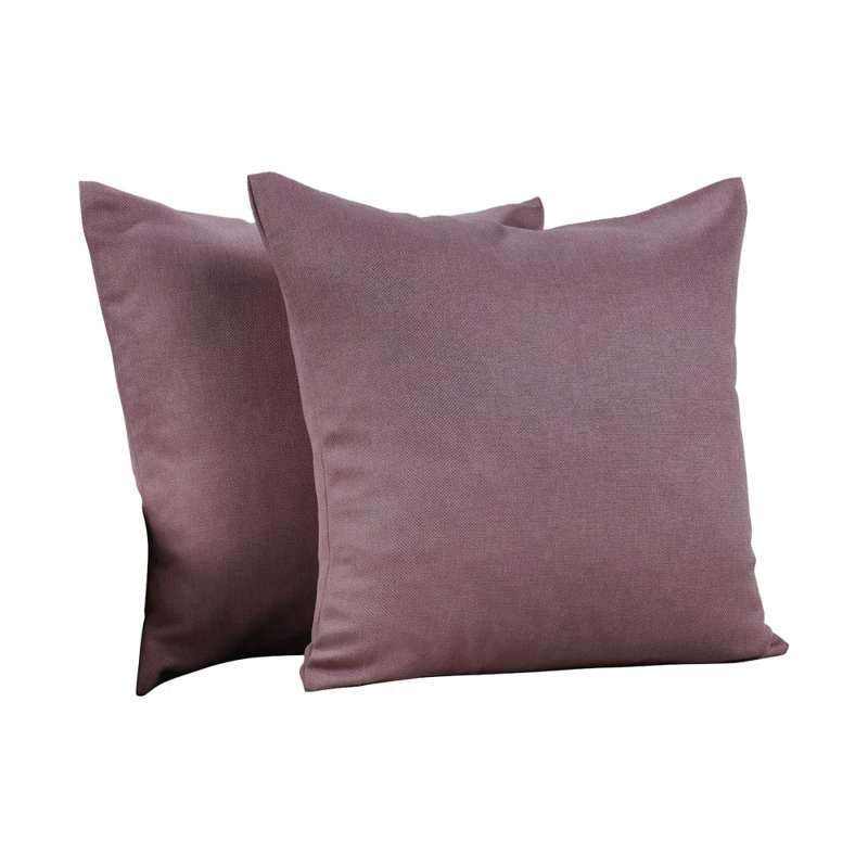 Housses de coussin décoratives décoratives - paquet de 2, 22 po x 22 po, Rose rose