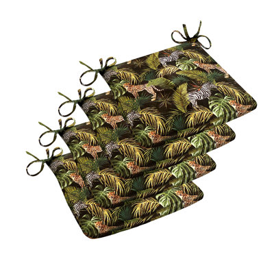 Trapezoid Water-repellent Seat Pad Set of 4