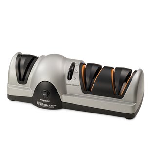 EdgeCraft Rechargeable 3-Stage Diamond Electric Knife Sharpener, in Ice Gray