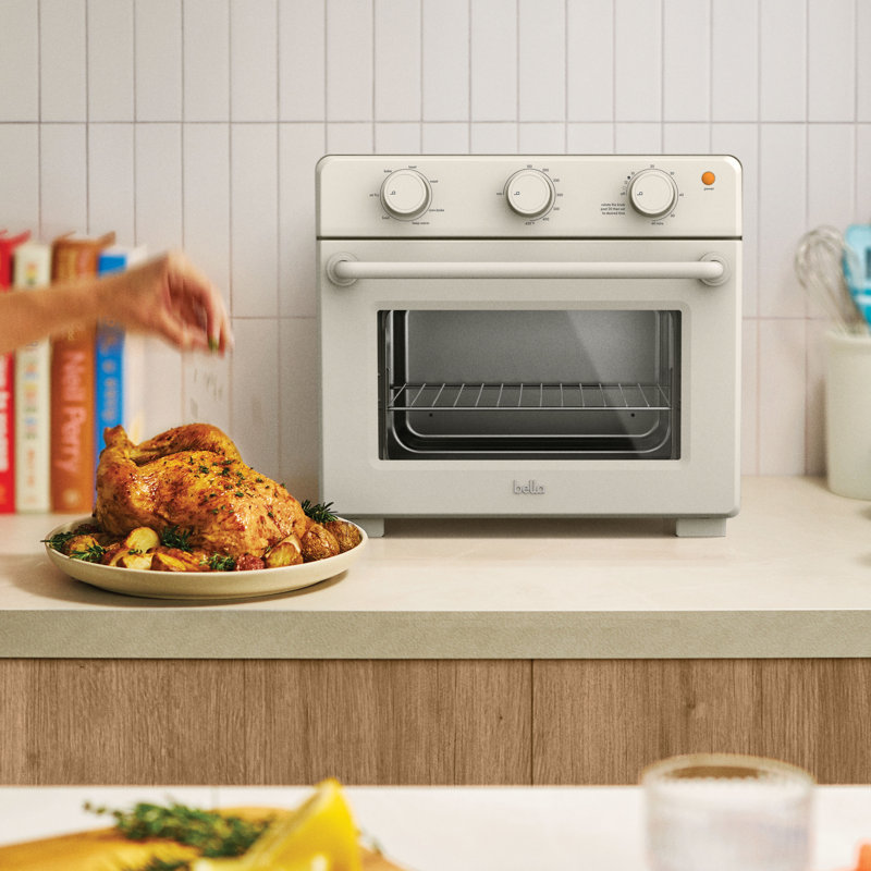 Silver Digital 6-Slice Toaster Oven with Air Fryer