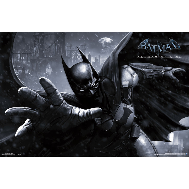 Arkham origines-impression sur papier batman