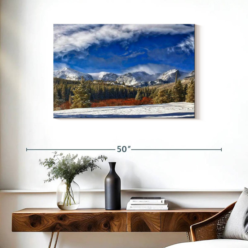 Alvord Rocky Mountain Park, heure d'hiver, Colorado, H 24 po x l 36 po