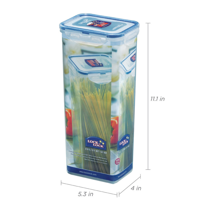 LocknLock Pantry Pasta Storage Container, 8.5-Cup