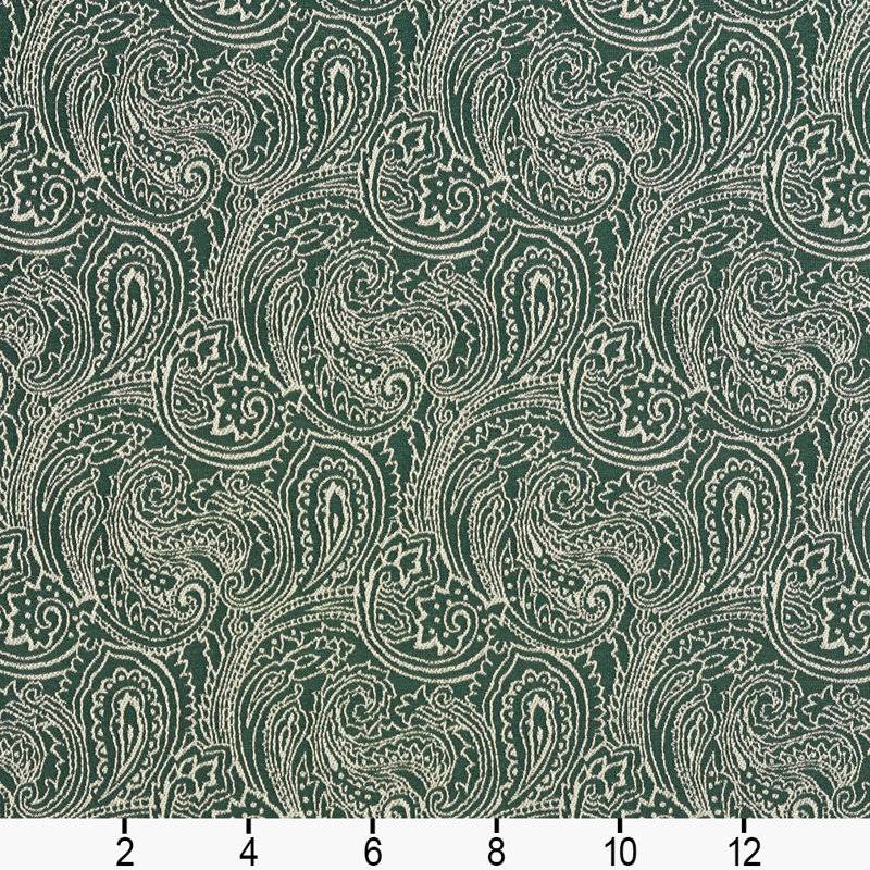 Tissu motif cachemire, Vert