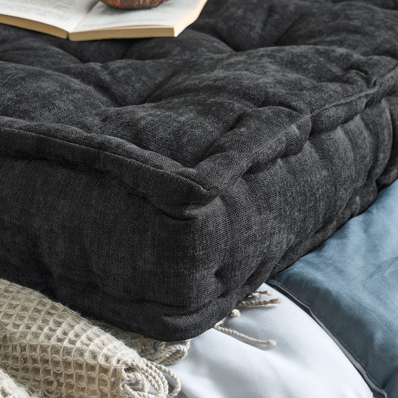 Rainha® - Coussin classique capitonné, Noir