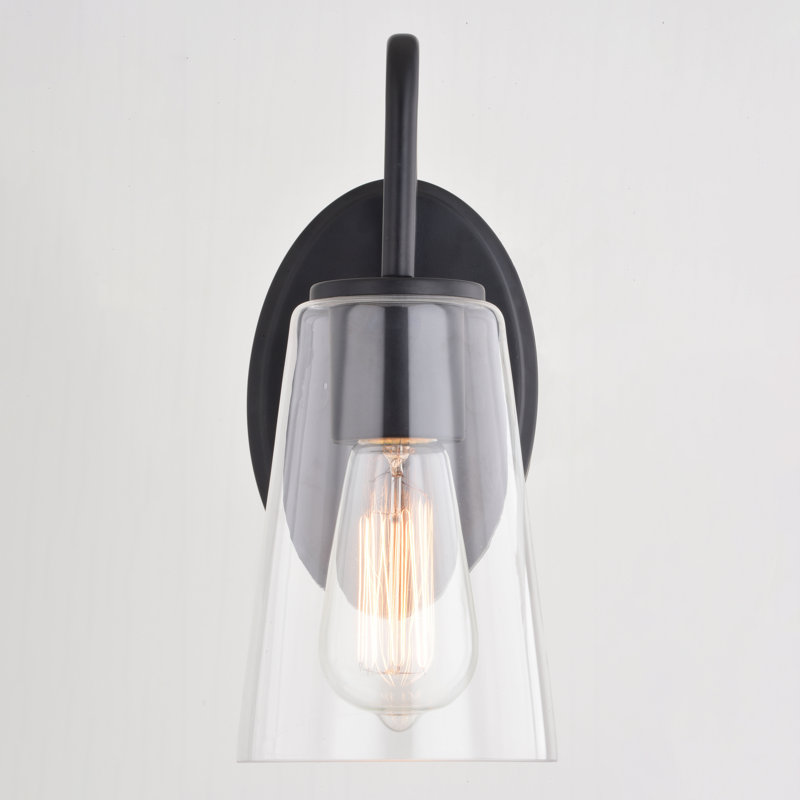 Beverly Dimmable Bath Sconce, Matte Black