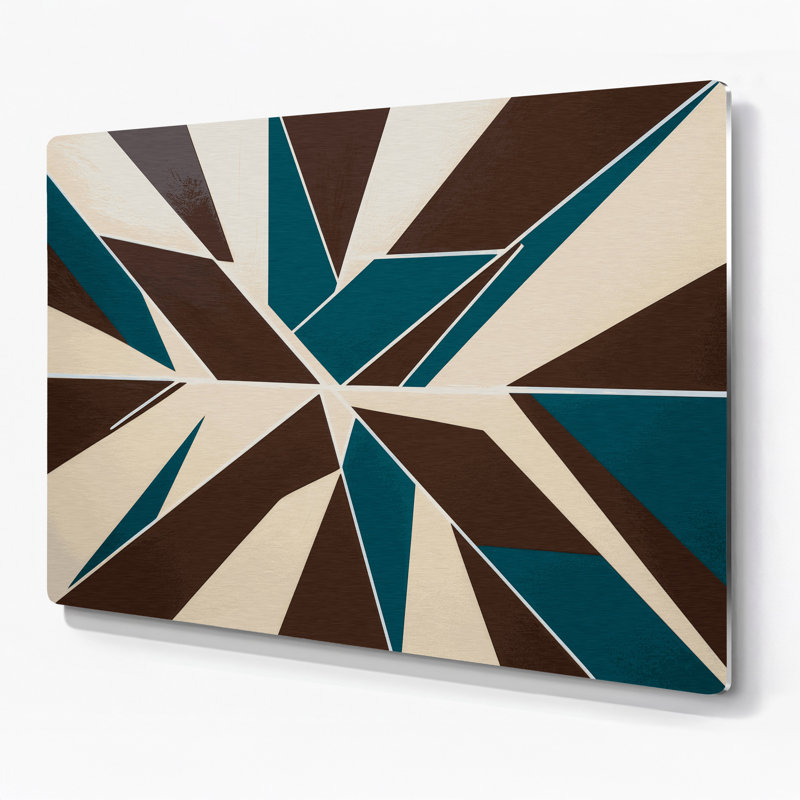Art mural rigide en métal beige 99, H 12 po x l 18 po