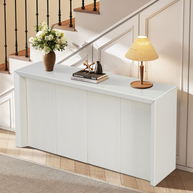 Dajonae 59.7'' Console Table, Beige