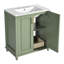 Ensemble de meuble-lavabo sur pied avec tiroir caché
