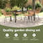 5 Piece Garden Dining Set Poly Rattan-1044892522-1044892523