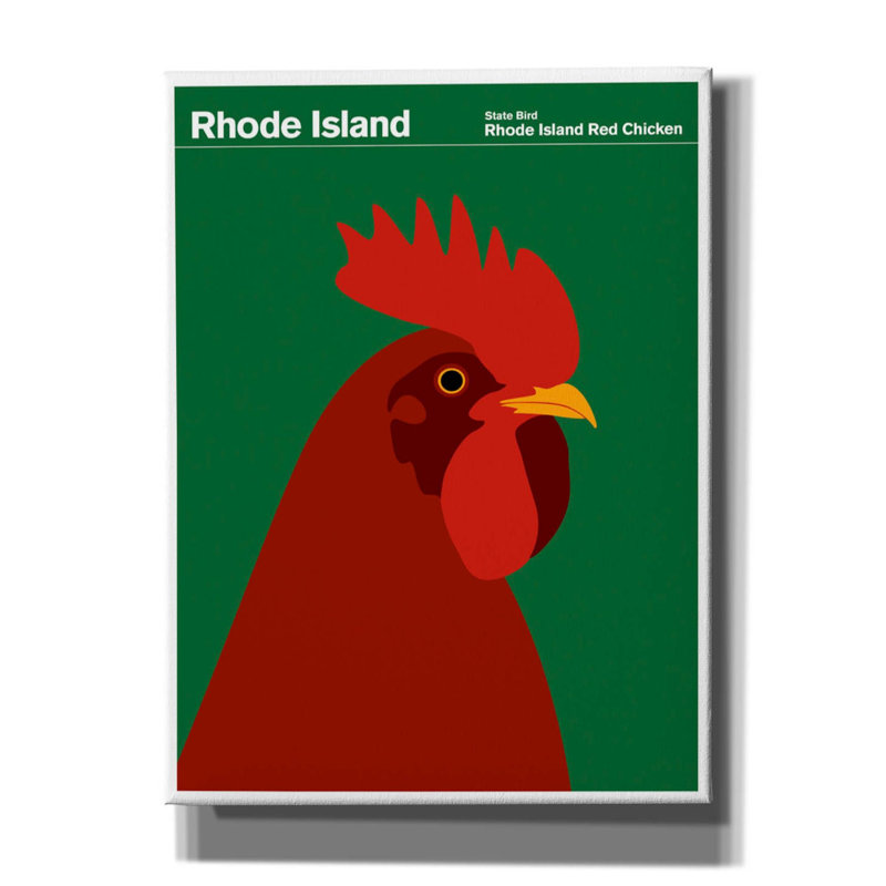 «State Posters 17» sur toile par Print Collection, H 16 po x l 12 po x P 0,75 po