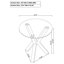 Ensemble de table basse et de table de bout 3 pièces Alexa Chrome