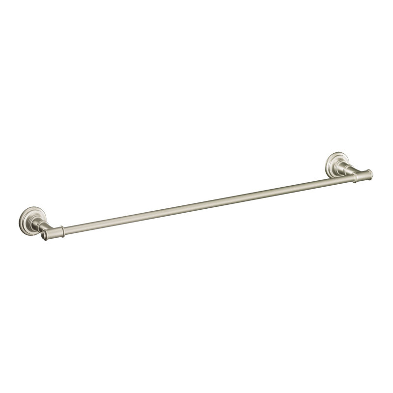 Ellsworth 24" Wall Mounted Towel Bar, Brushed Nickel