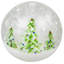Ensemble de 2 globes del arbre de noël peints à la main en verre
