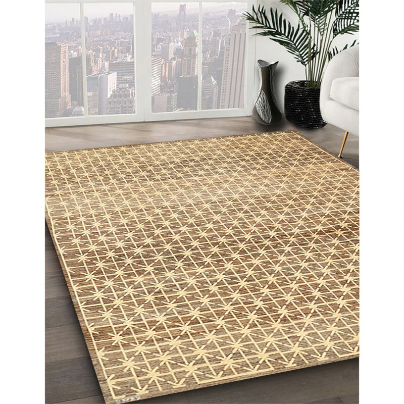 Tapis contemporain brun, Rectangle 8 pi x 12 pi