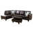 Dark Brown Faux Leather