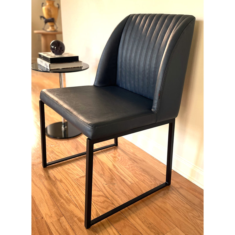 Chaise d'appoint Daphne, Bleu marine / Noir