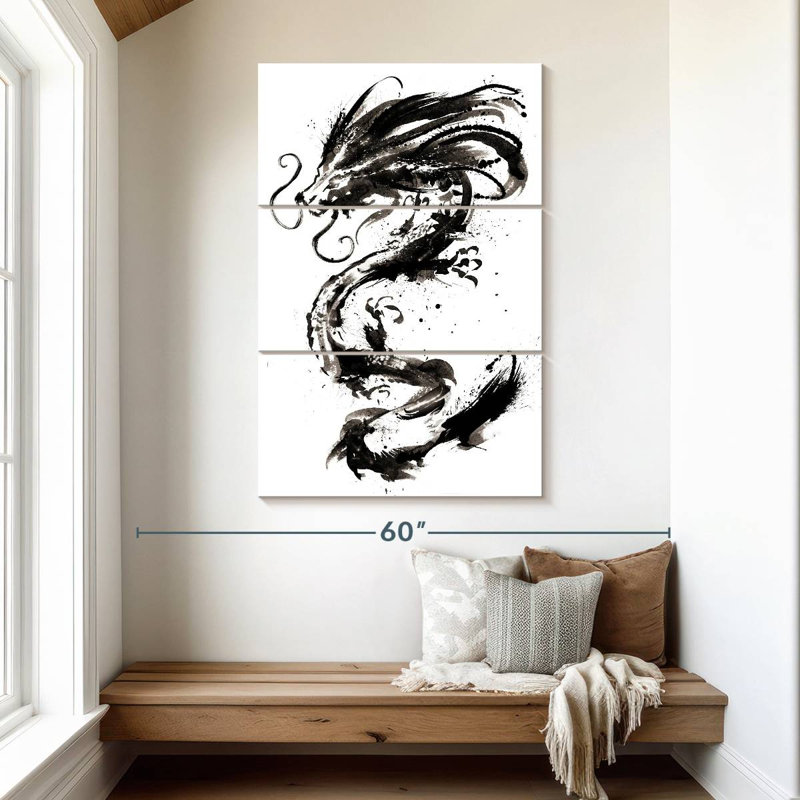 Kelan Asian Dragon, 50" H x 32" W