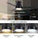 Amici Modern 48'' Flush Mount Ceiling Fan with LED Lights and Remote Control