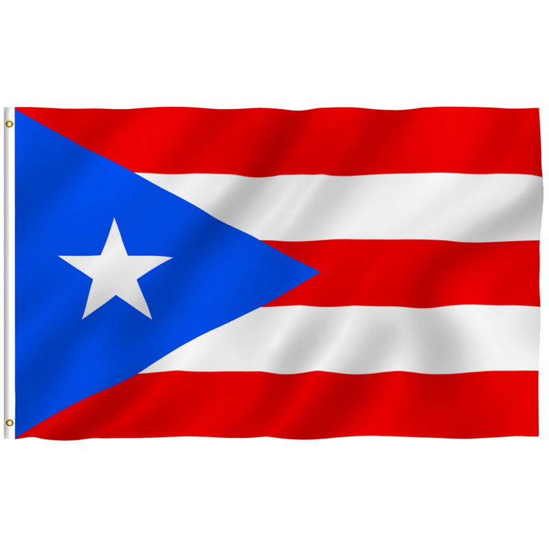 Drapeau de maison portoricain en polyester 36 x 60 po