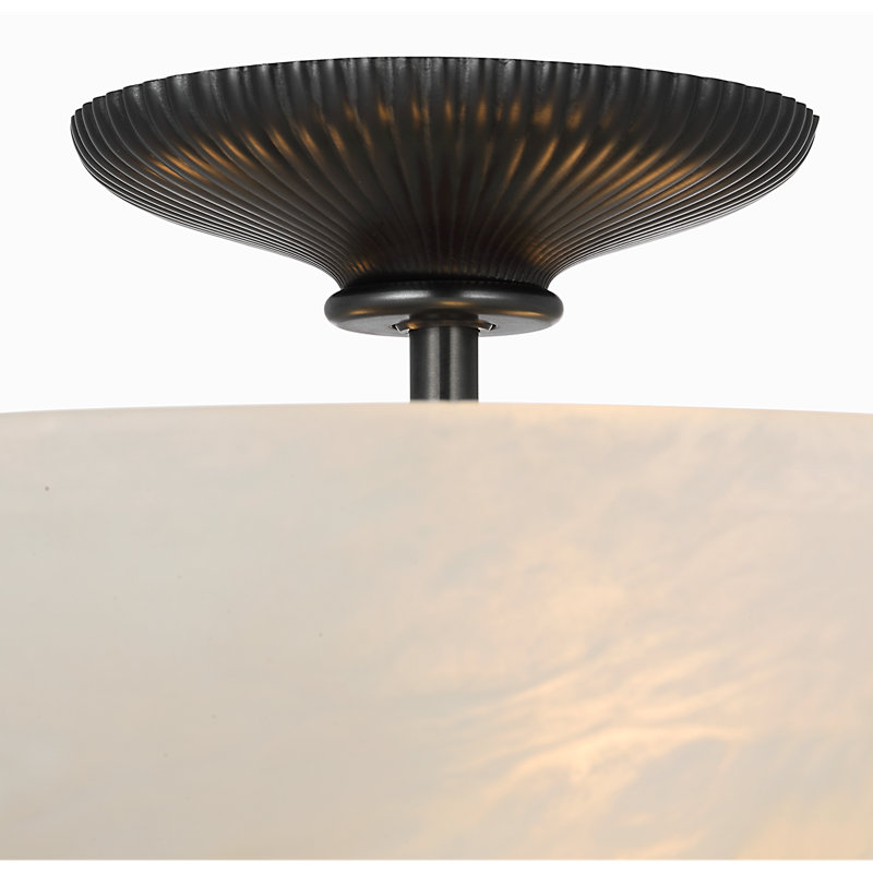 Aerin 3 - Light Semi Flush Mount, Bronze;Alabaster