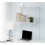 Mini bibliothèque de bureau en acier au carbone H 33,5 po x l 24 po Suprima
