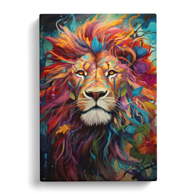 Lion Orphism Art - No Frame Print
