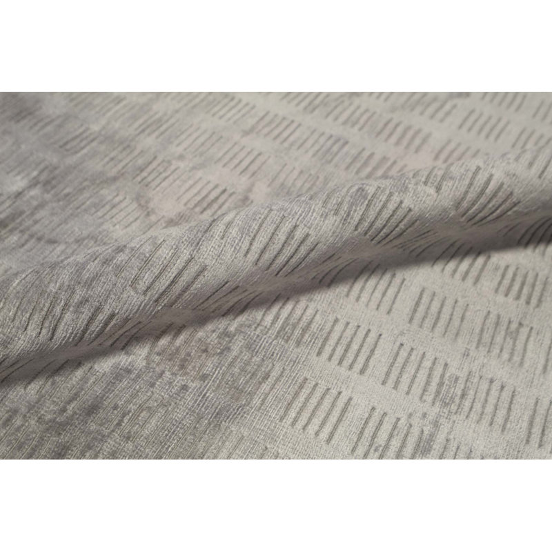 Tapis argent noué à la main de haute qualité
