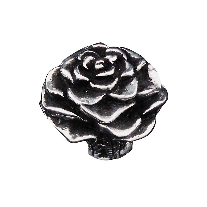 Carlotta Novelty Knob, Antique Silver