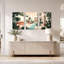 «Desert Cacti and Agave in Courtyard», ensemble de 3 toiles sur toile-131251792