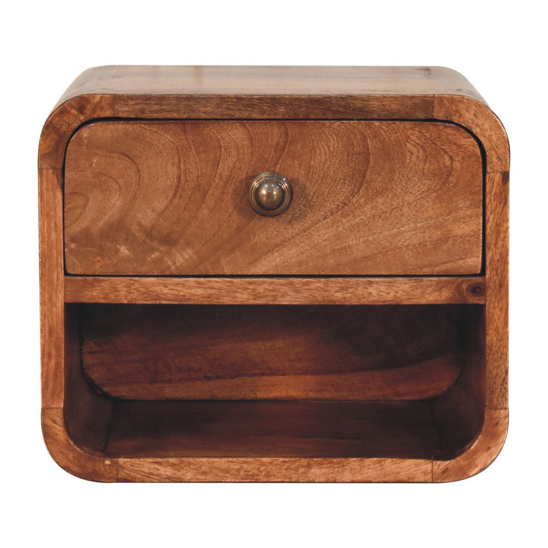 30cm W Solid Wood Bedside Table