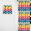 Watercolor Caprice - Motif à chevrons multicolore II - Rideau obscurcissant à chevrons - 1 panneau-107561745