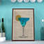 « blue margarita », reproduction d’impression encadrée-21849262