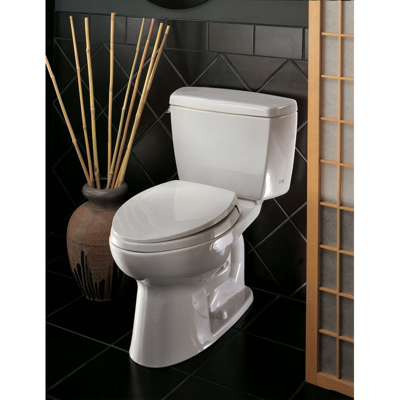 Toilette allongée deux pièces à hauteur universelle 1,6 GPF TOTO® Clayton®, os, Os
