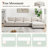 Jibria 130" L-Shape Modular Sectional Sofa-693753558