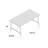 Cabarley Rectangular Metal Outdoor Coffee Table , 35.5'' in. W 19.6'' in. D