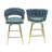 Bar Stool Set, Set Of 2 360 Swivel Comfortable Upholstered Counter Height Chairs-993171552
