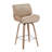 Alli Swivel Faux Leather Counter & Bar Stool with Wood Legs and Metal Footrest-1939371189-1939371190-2000040098