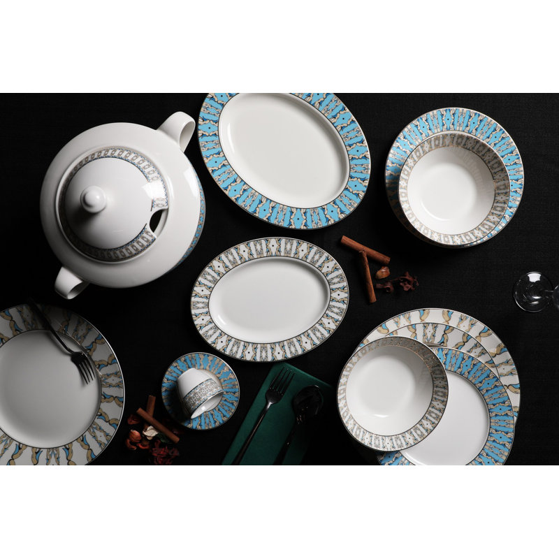 Suzanna Piece Dinnerware Set - Service for 12